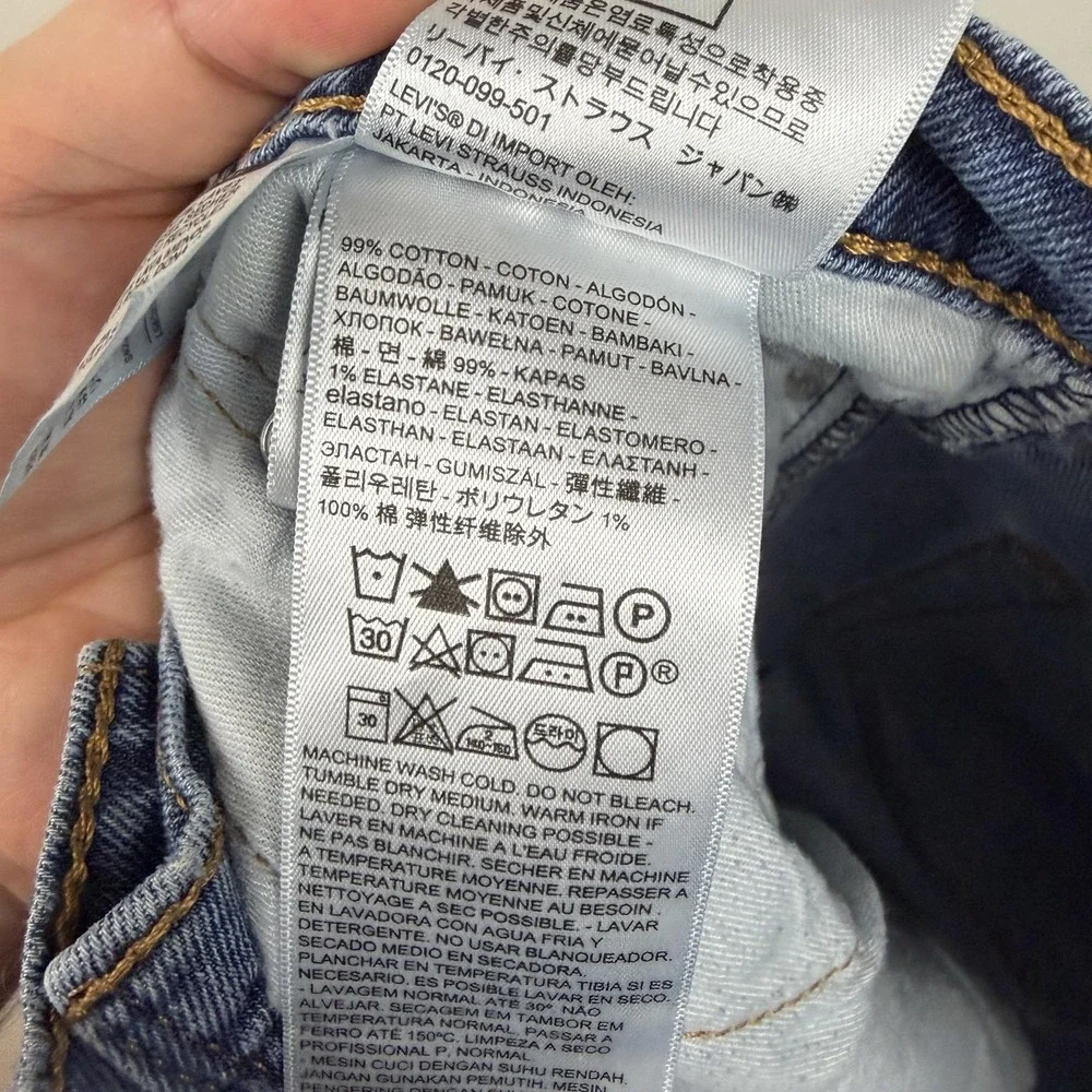 Levis 541 Jeans Mens‎ 33x32 Blue Athletic Taper Stretch Denim Pants Casual